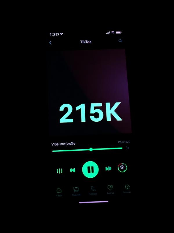 Print de TikTok com 215K views